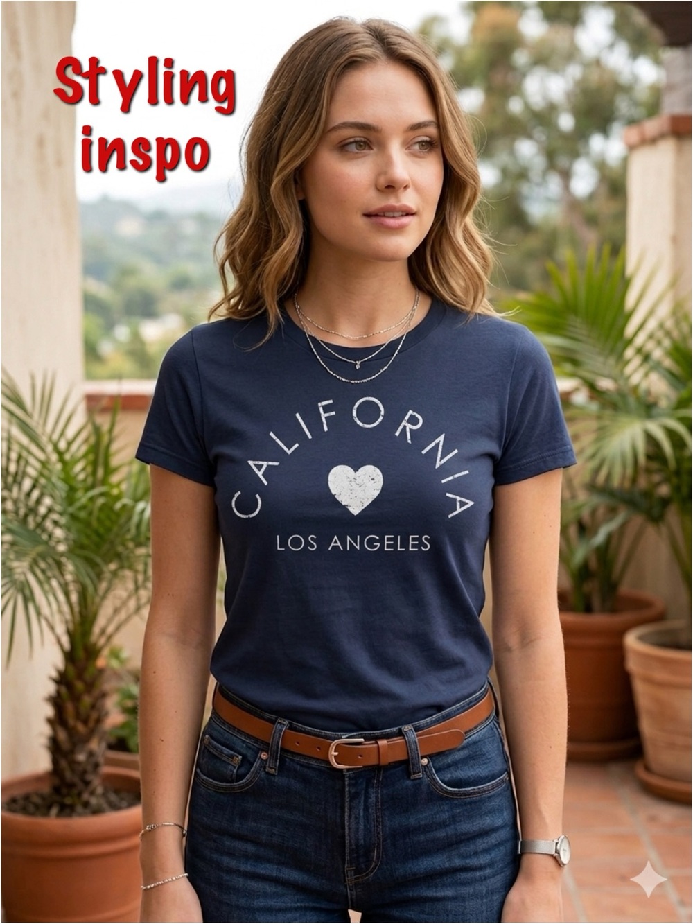 Bella California Los Angeles Graphic Souvenir Tee